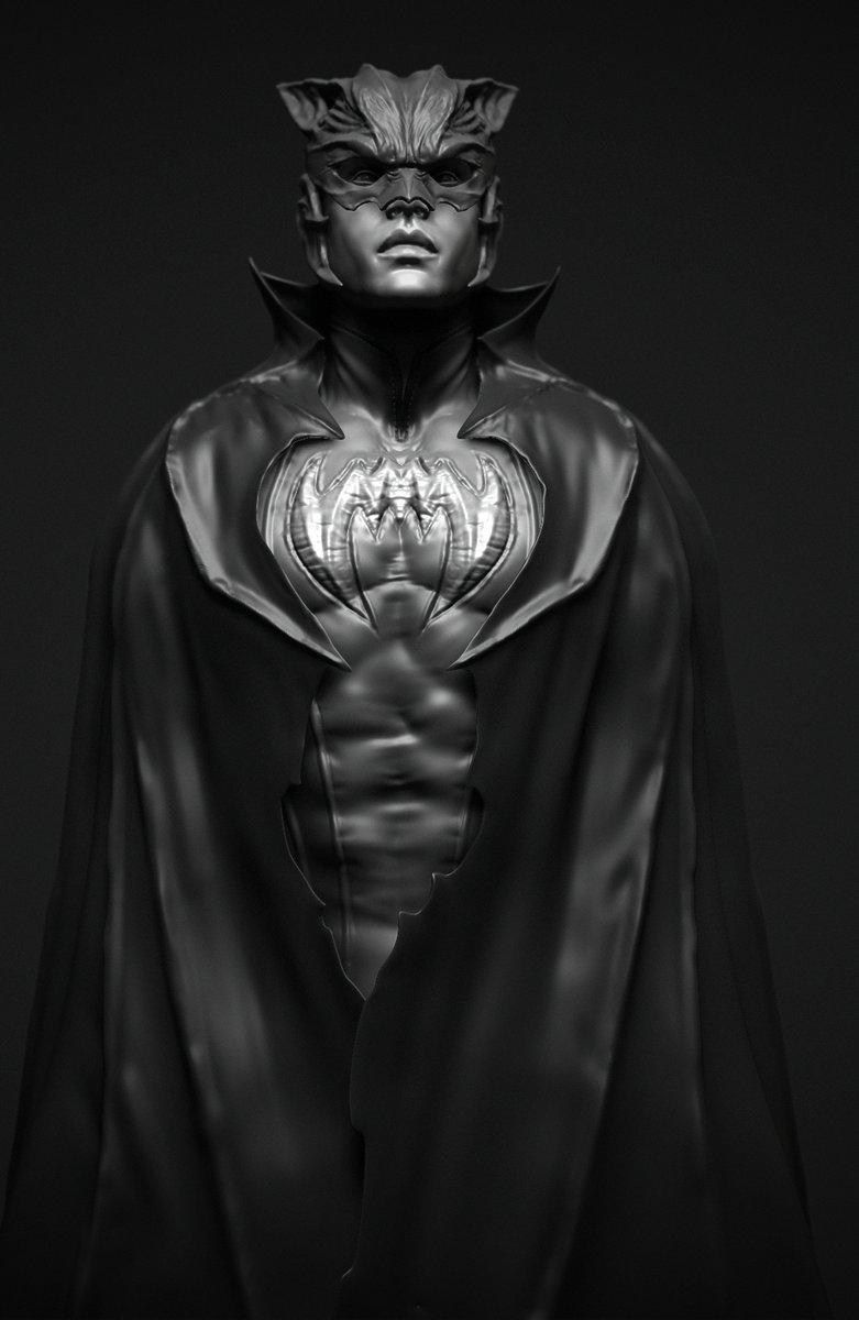 ObamaPlacy's tweet photo. Here is the process of my 3 hours stream for the 2021 LIVE ZBrush Sculpt-Off challenge.

https://t.co/PAI0OnlK5t

I hope you like it! Made in: @zbrushatpixologic .

#3d #design #zbrush #zbrushsculpt #batman  #characterdesign #speedsculpt #doodles #dc https://t.co/vi8mH9h6Xv