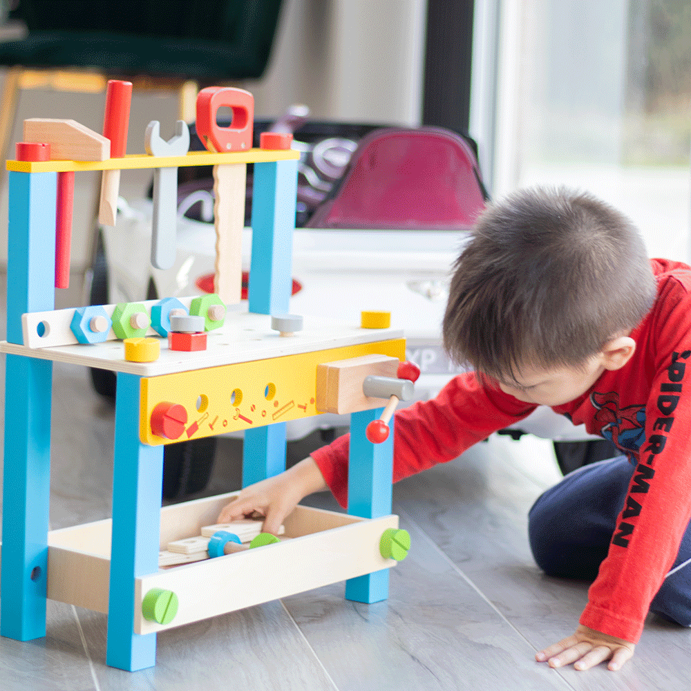 bigjigstoys's tweet photo. What every young crafter needs is the sturdy My First Workbench! 🛠️

This colourful wooden tool bench includes plenty of wooden features and tools to inspire hours of imaginative play. 

#Bigjigs #BigjigsToys #woodentoysforkids #woodentoys #contructionplay #woodengames #ukparent https://t.co/Dt1egQnSSA