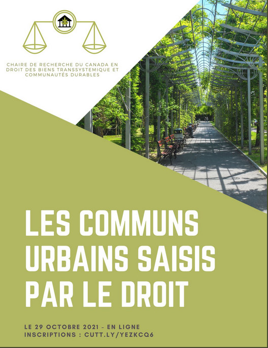 Espace public, privatisation, municipalisation, appropriation, usage, mésusage: "Les communs urbains saisis par le droit" cavegouttedor.wordpress.com/2021/10/28/dro… (séminaire aux Universités McGill Montréal et Paris-Saclays <a href="/LawMcGill/">McGill Faculty of Law | Faculté de droit</a> <a href="/mcgillu/">McGill University</a> <a href="/UnivParisSaclay/">Université Paris-Saclay</a>) cc. <a href="/Paris/">Paris</a> <a href="/mairie18paris/">Mairie 18 Paris</a>.