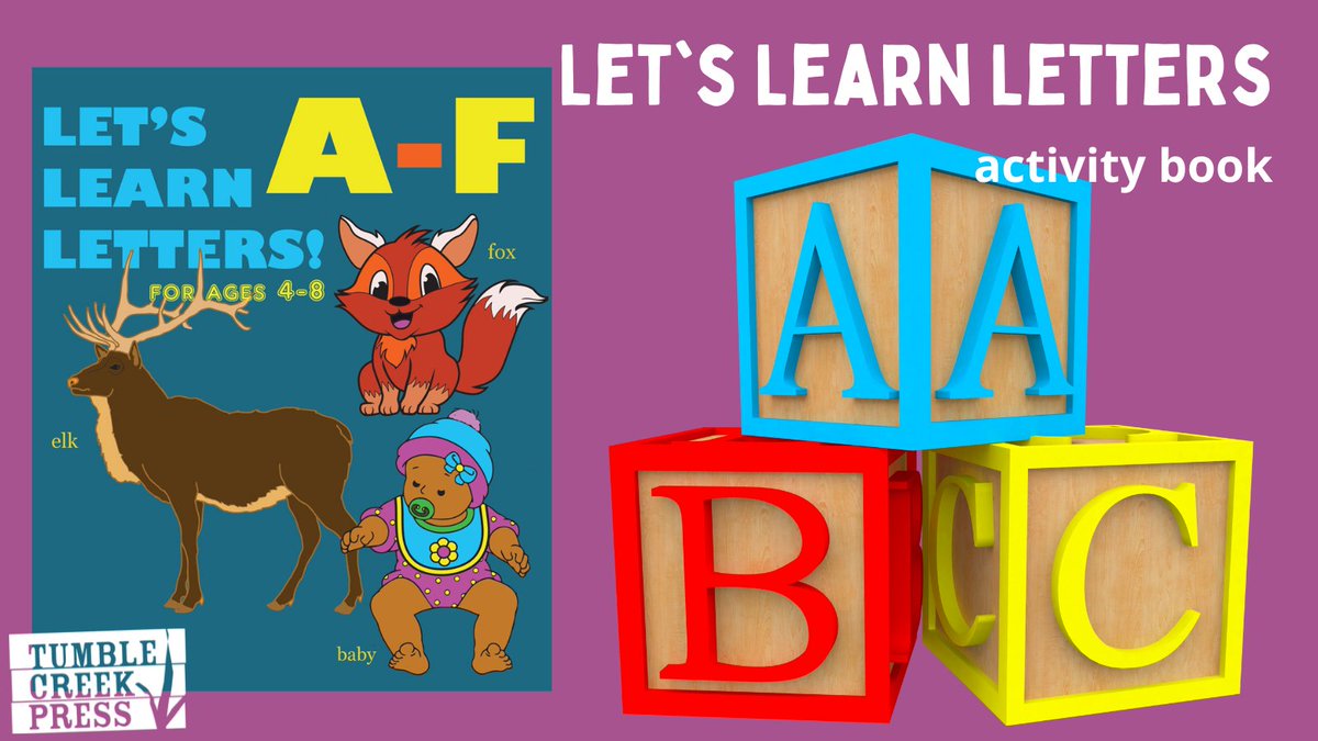 TumbleCreekKids's tweet image. "Let's Learn Letters" - out now! ed.gr/dpxh0 B is for bee! #coloringbooks #activitybooks #learnletters