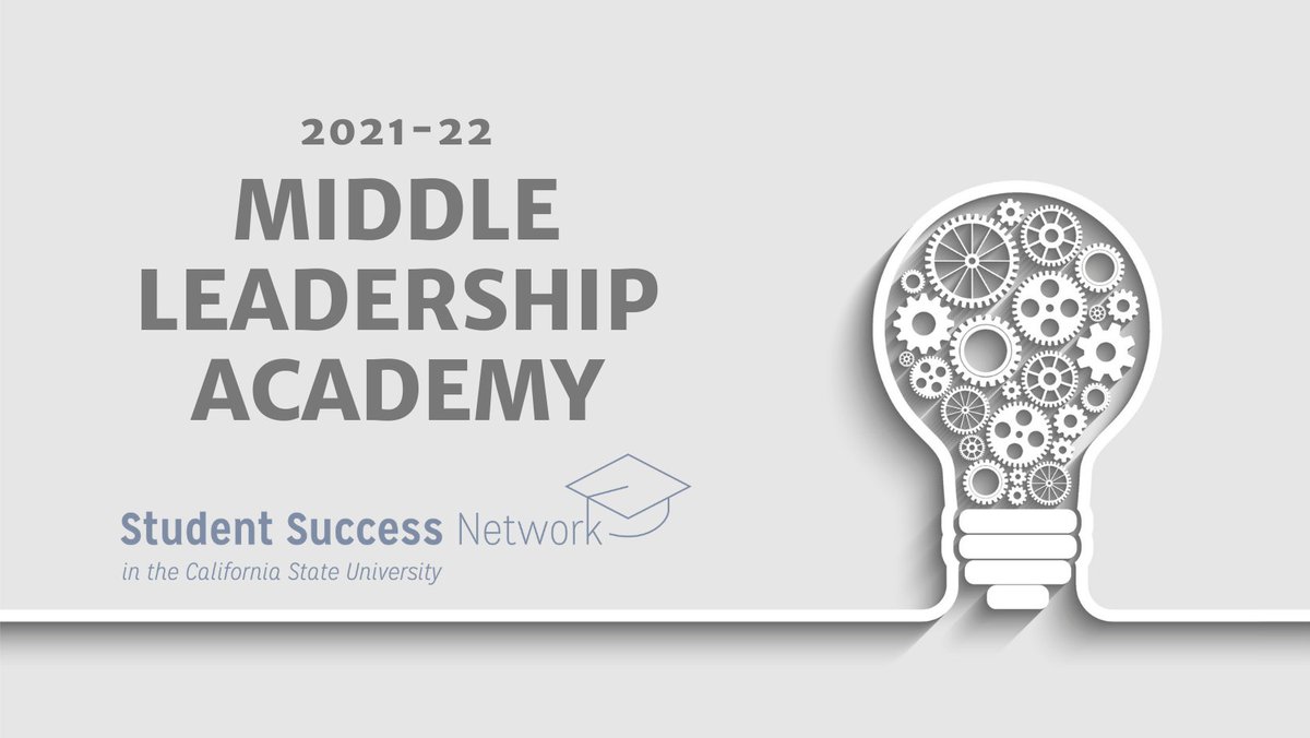 EdInsightsCtr's tweet image. @CSU_SuccessNet is hosting their first session of the 2021-2022 Middle Leadership Academy. The Academy motivates participants to “lead from the middle” as they explore and apply strategies that focus on closing opportunity and outcomes gaps. #CSUStudentSuccess #MiddleLeadership
