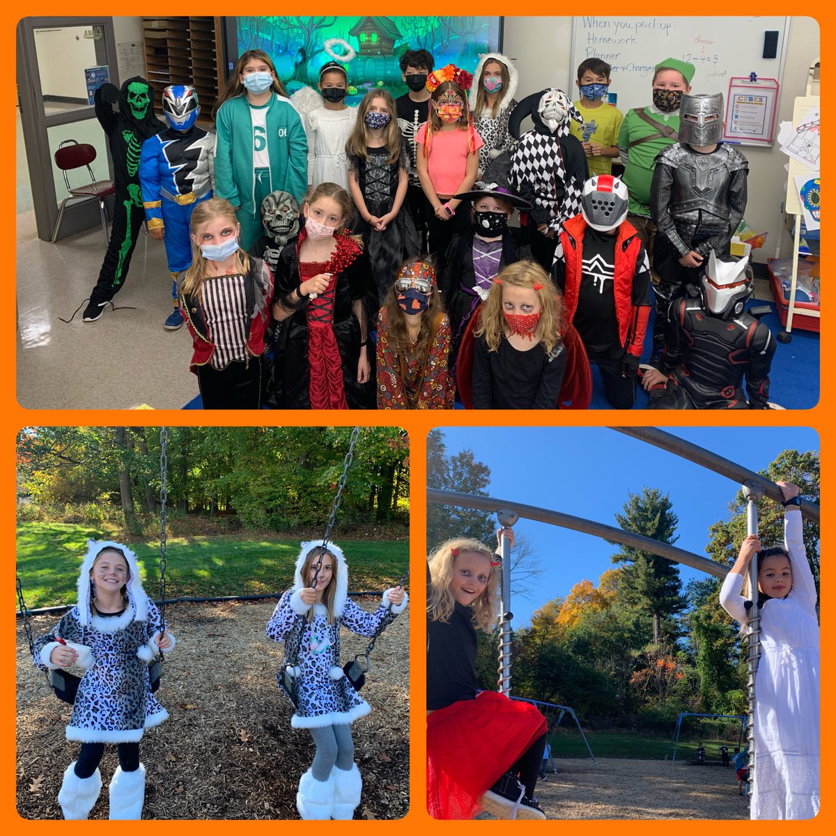 3D enjoyed celebrating Halloween a bit early today. Costumes, themed math, and a movie. More holiday fun to come tomorrow!