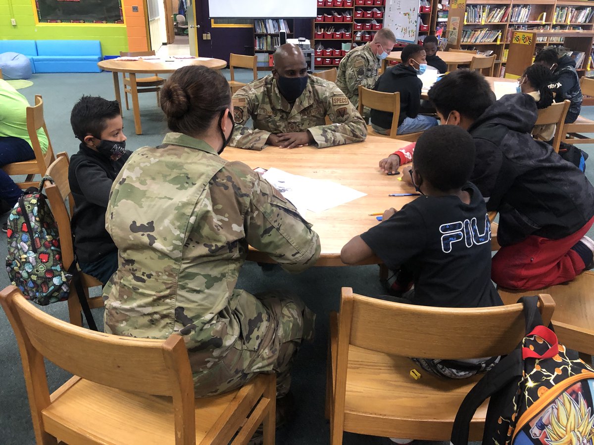 Our Seymour Studies students had a blast yesterday! Who says learning has to be boring? Students worked in small groups with airmen from SJAFB on reading and math and then took part in a whole group activity. We are so thankful for our partnership with SJAFB!#EagleFam💚💛💚💛