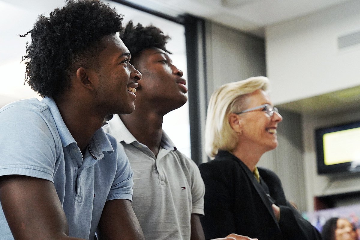 WWE's tweet image. Congratulations to #WWE Global Ambassador @TitusONeilWWE on the unveiling of the Thaddeus M. Bullard Academy at Sligh Middle Magnet School!
