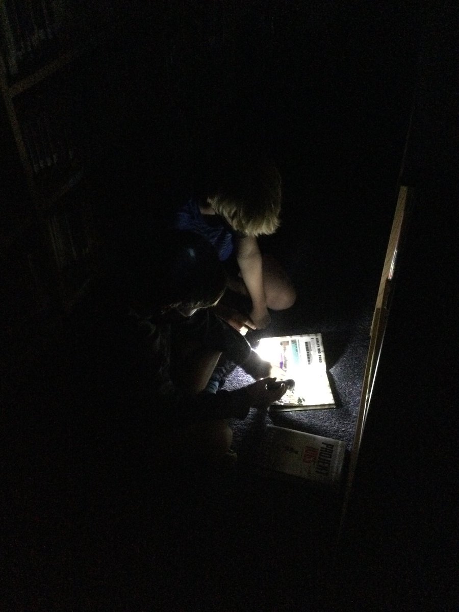 Flashlight reading happening at FCE! #Whatmakesfcspecial #OJR #readingisfun