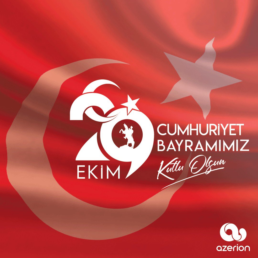 "Benim naçiz vücudum, bir gün elbet toprak olacaktır. Fakat Türkiye Cumhuriyeti, ilelebet payidar kalacaktır."
- Mustafa Kemal ATATÜRK

🇹🇷 29 Ekim Cumhuriyet Bayramımız Kutlu Olsun! 🇹🇷

#29ekimcumhuriyetbayramı #29ekim #mustafakemalatatürk #azerionturkey