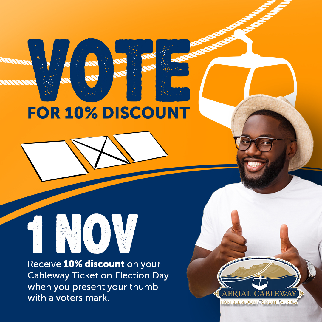 What are your plans after you vote next week Monday?

Have you seen our discount offering for anyone who votes? 👇🏼🇿🇦
