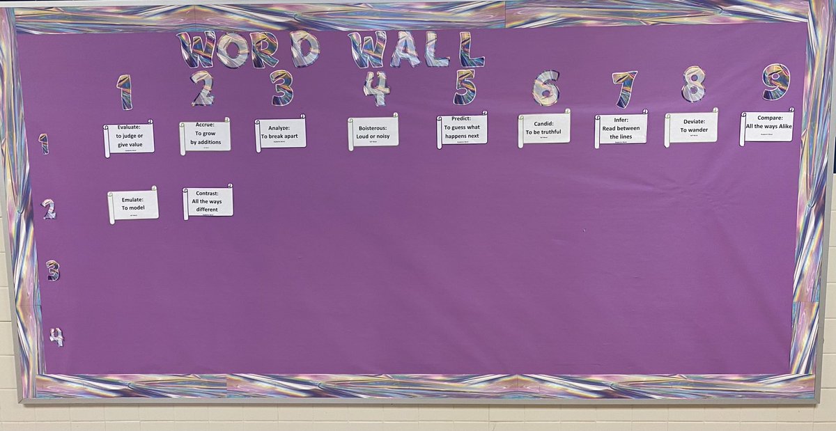 A huge shout out to ⁦<a href="/TWBrowneTrojans/">TWBrowneTrojans</a>⁩ for their campus word wall. All students have the opportunity to interact with a new academic or SAT word each week. #Exceptional! ⁦<a href="/dhwhigham/">Deardra Whigham, Ph.D.</a>⁩ ⁦<a href="/dallasschools/">Dallas ISD</a>⁩ ⁦<a href="/rclaytonbrown/">Roshonda Brown</a>⁩