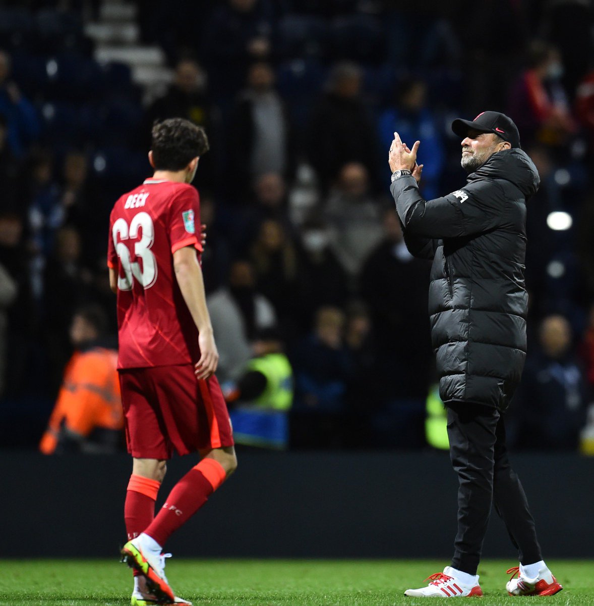 Owenbeck02's tweet photo. Dream come true to make my debut for @LFC 🙌🏻 Proud moment for me and my family and through to the next round! https://t.co/3ptDQSXaOv