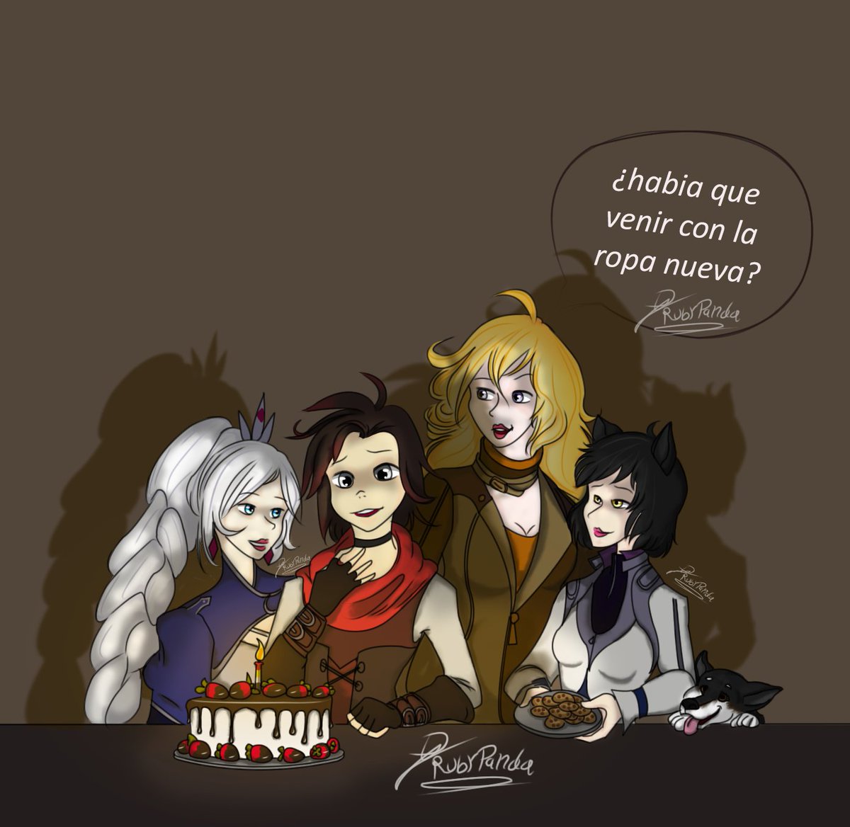 RubyPandaArts's tweet photo. Redraw: 2020 / 2021
Mejoré? quizás un poquito, aun debo aprender mucho.
Feliz Cumpleaños a Ruby Rose y Feliz Halloween 🎃👻🎂🍪
#Rwby #RubyRose #WeissSchnee #blakebelladonna #YangXiaoLong #RwbyFanart #Fanart #anime #Halloween #HappyBirthdayrubyrose https://t.co/rRI0II1pge