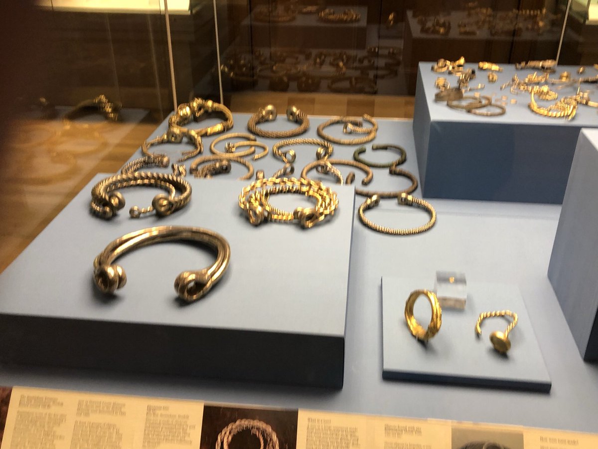 JonathanWebb54's tweet photo. Great visit to @britishmuseum . Saw torcs (@Tess_Machling ) and Persian twisted golden bracelets. Made me think of Herodotus. https://t.co/eif0OUO11Z