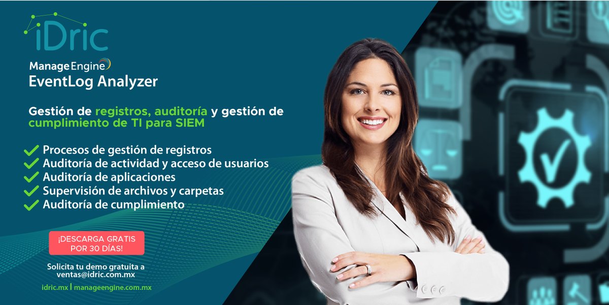 idric_ti's tweet image. 🔥 Deseas saber qué está sucediendo en tu red, obtén información sobre las amenazas potenciales y detenlas antes de que se conviertan en un ataque, conoce los beneficios que te brinda @ManageEngine #EventLogAnalyzer ✅ zurl.co/aurm