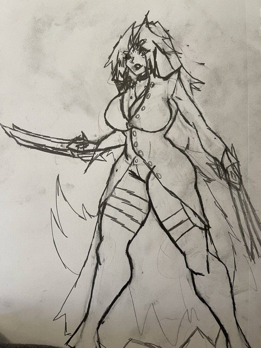 RembourrageX's tweet photo. Artober day 27: I should draw feral rach more often. #SamsClubScanAndGo #art #artober https://t.co/J5zF3EOtzC