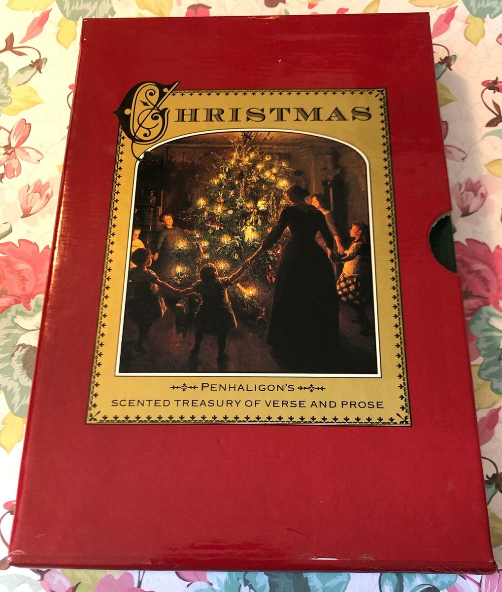 WatsonsVintage's tweet photo. A STUNNING Vintage Christmas Gift in my #etsyshop: RARE 1989 'Christmas -Penhaligon's Scented Treasury Of Verse And Prose' By Sheila Pickles in Hardback  -Stunning Illustrations - https://t.co/WewvQCL4Gt #Rare #Vintage #Penhaligon #ScentedBook #VerseAndProse #ChristmasGift #1989 https://t.co/rBEwH6YzTq