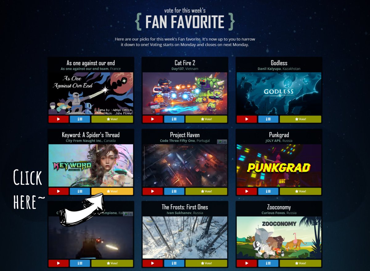 cityfromnaught's tweet photo. ICYMI!
We got nominated at the Game Development Championship in the category "Fan Favorite"!π±
Help us archieve this insane archievment and vote for us via ππ below.
https://t.co/mtqZmte4gM
#Keyword_a_spiders_thread #screenshotsaturday #madewithunity #gamedev #indiedev https://t.co/Cwt7lAhwy3