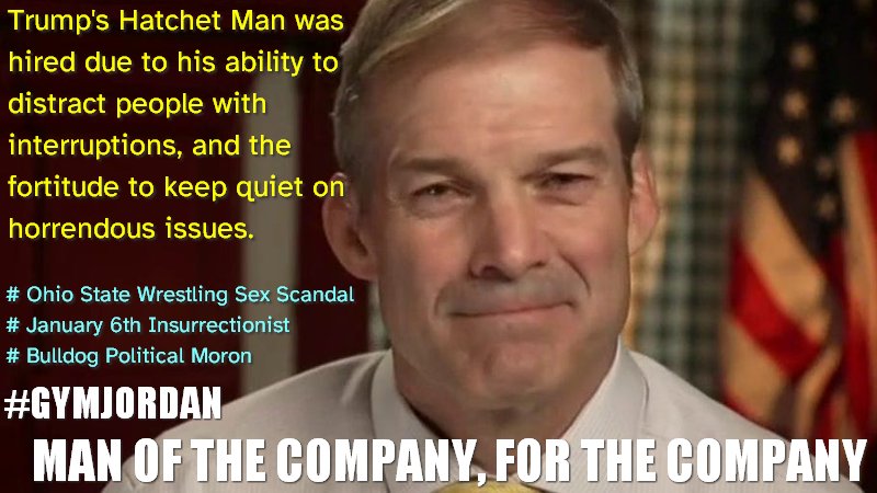 Ariabelle123's tweet photo. @Jim_Jordan I Do Not Think It Means What You Think It Means.

Also: Resign, you demented hack.

#GymJordan #FireGymJordan #FireJimJordan #OhioStateWrestling https://t.co/FNlHex2MoY