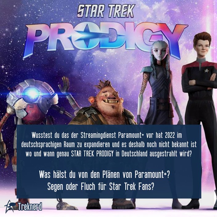 Sind die Pläne von #ParamountPlus Segen oder Fluch für #StarTrek Fans? 🤔Was ist deine Meinung? 🖖 Vor allem auf Blick der neuen #Serien wie #Prodigy. Du weißt nicht was #StarTrekProdigy ist? Dann schau dir das Video hier an! Alle Fakten zur neuen Serie: youtu.be/bAUWhNcdU0U