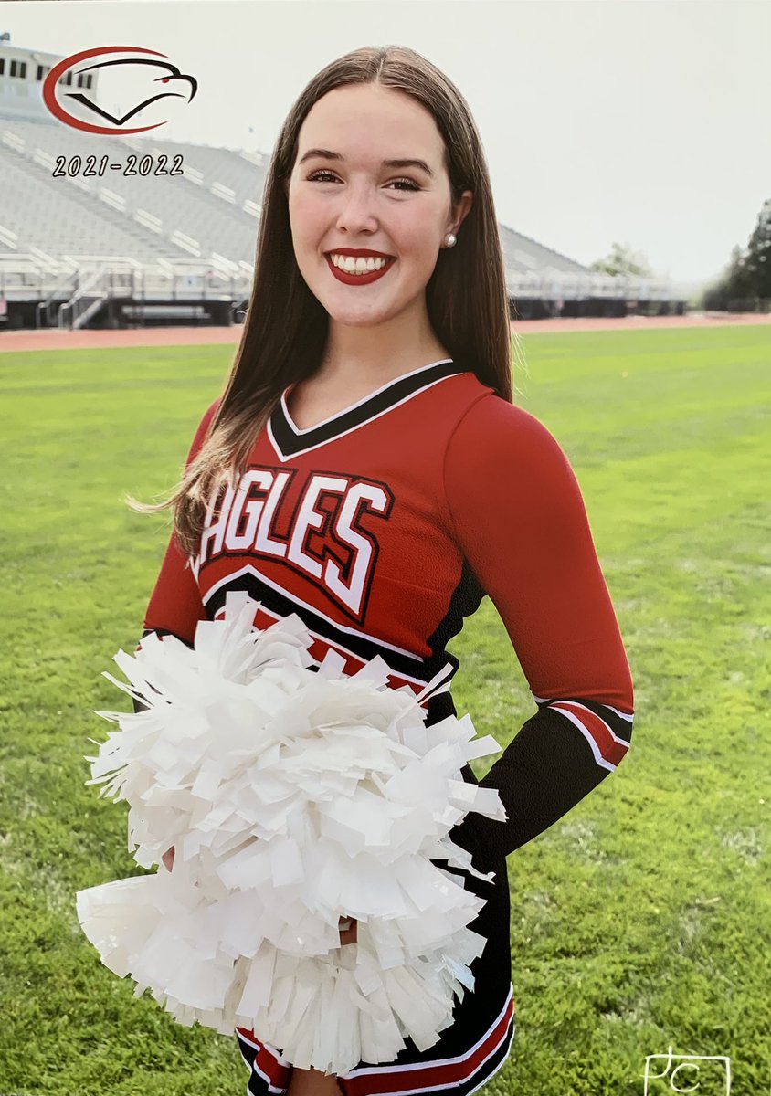 CVCheerleading's tweet photo. Caroline
Yrs cheer: 13
Position: Main
Fav skill: Roundoff back handspring full
Fav mem: Winning States soph year w my older sister &amp; 2021 Nationals
Elem: Green Ridge
Middle: EV
Activities: NHS, CVTV, Mini-THON, CVYCA Coach
Post grad: Health Behavior Science w goal to become an OT https://t.co/BdvTPvO4df