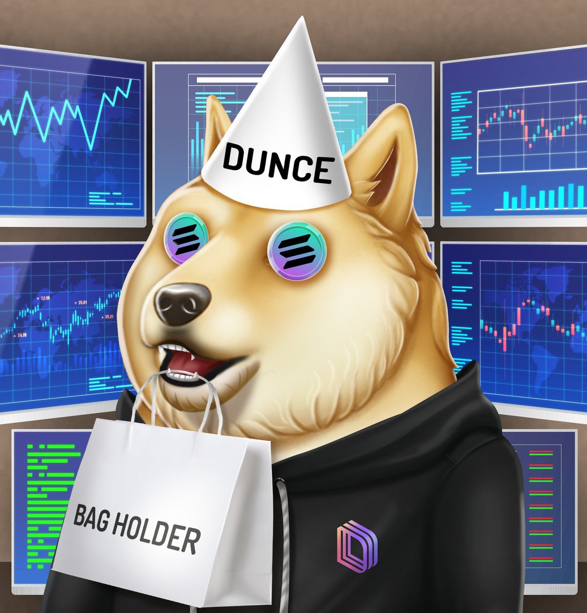 anon did you miss the $SHIB and $DOGE pumps? Here's your chance to get dog  coin exposure with @DegenDogeMC! Top 10 Memes will get Drift tickets  🎟️🎟️🎟️ To Win: 👾 Follow @DegenDogeMC, image size:1148x1200
