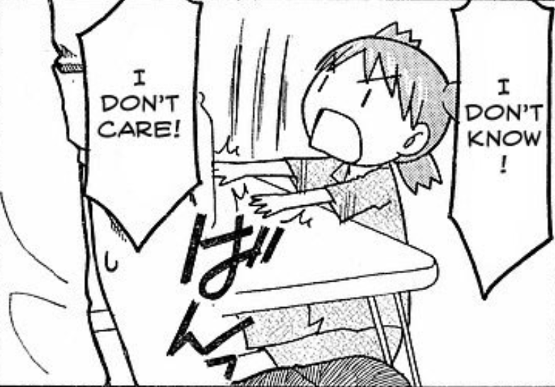 Me after staring at my drawing for hours wondering why it looks so fucked up 