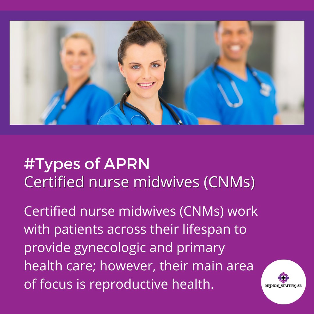 MedicalAllianc_'s tweet image. CNMs have the skill set to care for women throughout their entire pregnancies, including prenatal, postpartum and childbirth care. They may also help care for newborns during the first weeks of life.

#medicalstaffingsolutions #globalmedicalstaffing #medicalstaffingagency