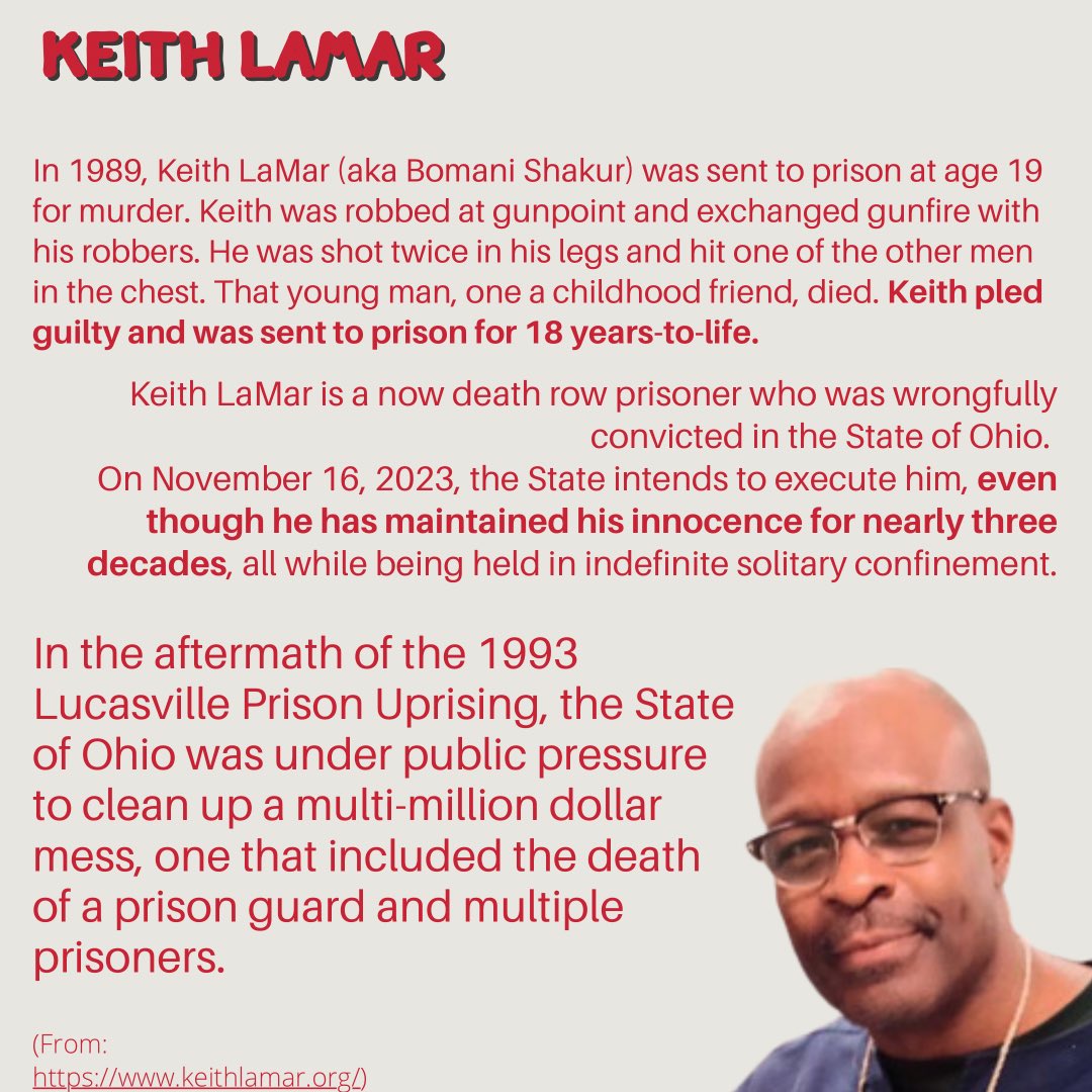 CapaDepaul's tweet photo. Day 3! Thank you to @saidepaul and @justiceforkeithlamar for cosponsoring! 

Keith LaMar is a death row prisoner who was wrongfully convicted in the State of Ohio. The State intends to execute him, even though he has maintained his innocence for nearly 30 years. https://t.co/cSDkAkLePi