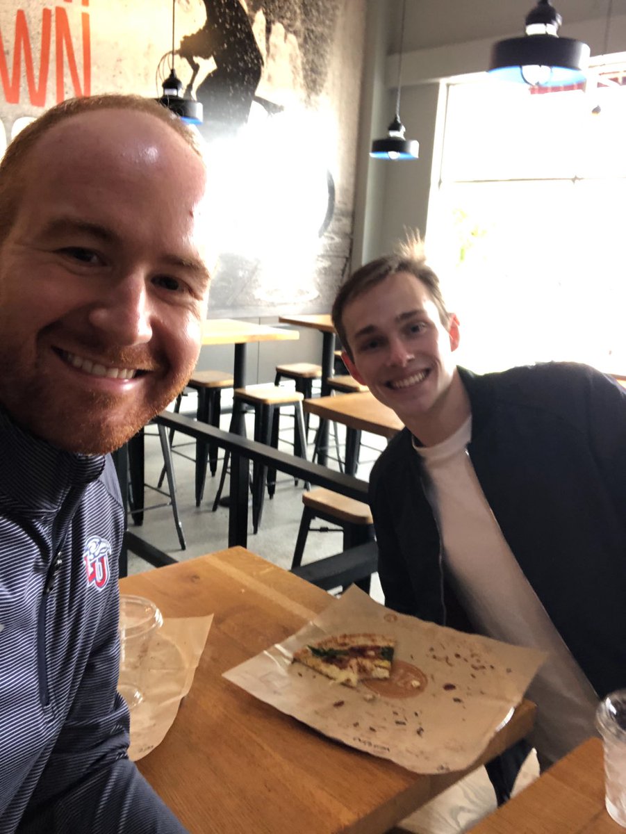 bhughes5's tweet photo. Alumni lunch with future Dr. Sorensen! Whose next?! @LibertyD2Hockey https://t.co/wRGwwrz00B