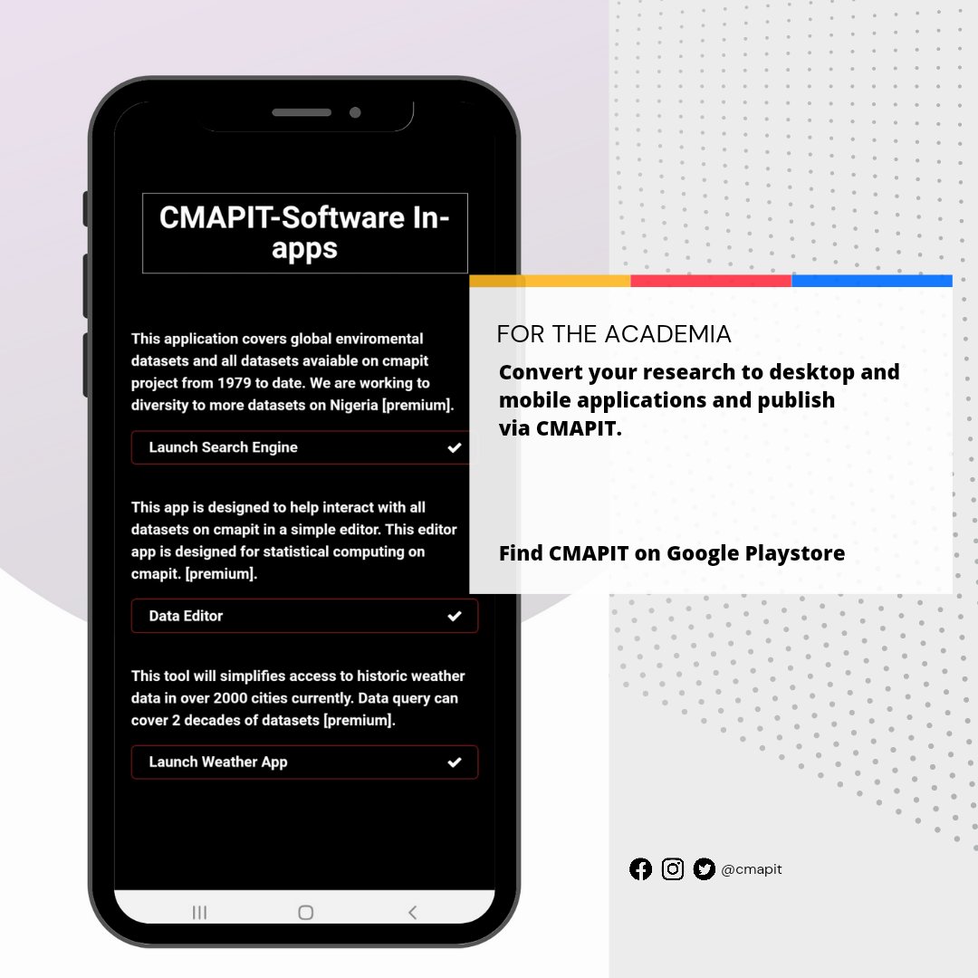 cMapIT's tweet image. Let us help you prototype your research paper, model etc to a software and publish to public via cmapit. #academia.
