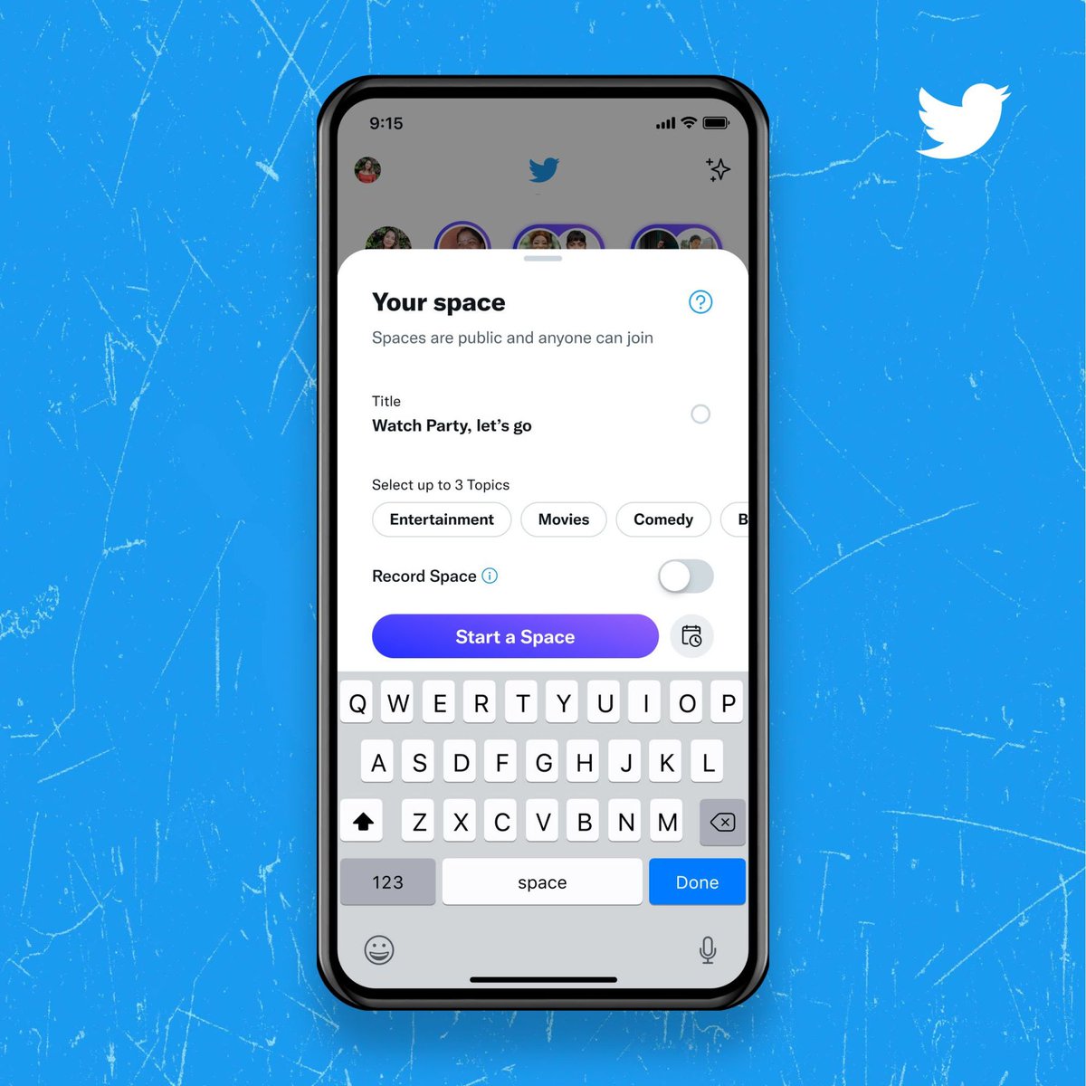 Twitter Spaces hosts can now record conversations and share them in tweets