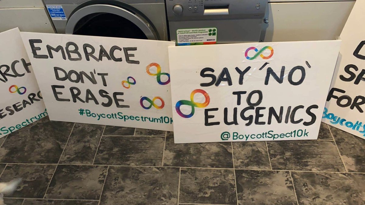 Ready for tomorrow… Arts and craft aren’t my strong suit but at least I didn’t spell anything wrong #dyslexic #ActuallyAutistic #BoycottSpectrum10K @BoycottSpect10k