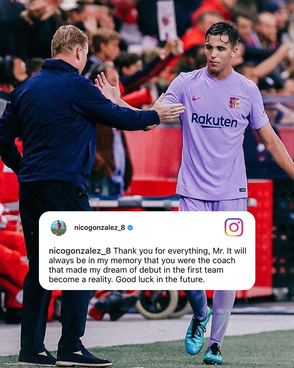 ESPNFC's tweet photo. Ronald Koeman made a lot of dreams come true. Respect 🙏 https://t.co/ouS1KRreOz