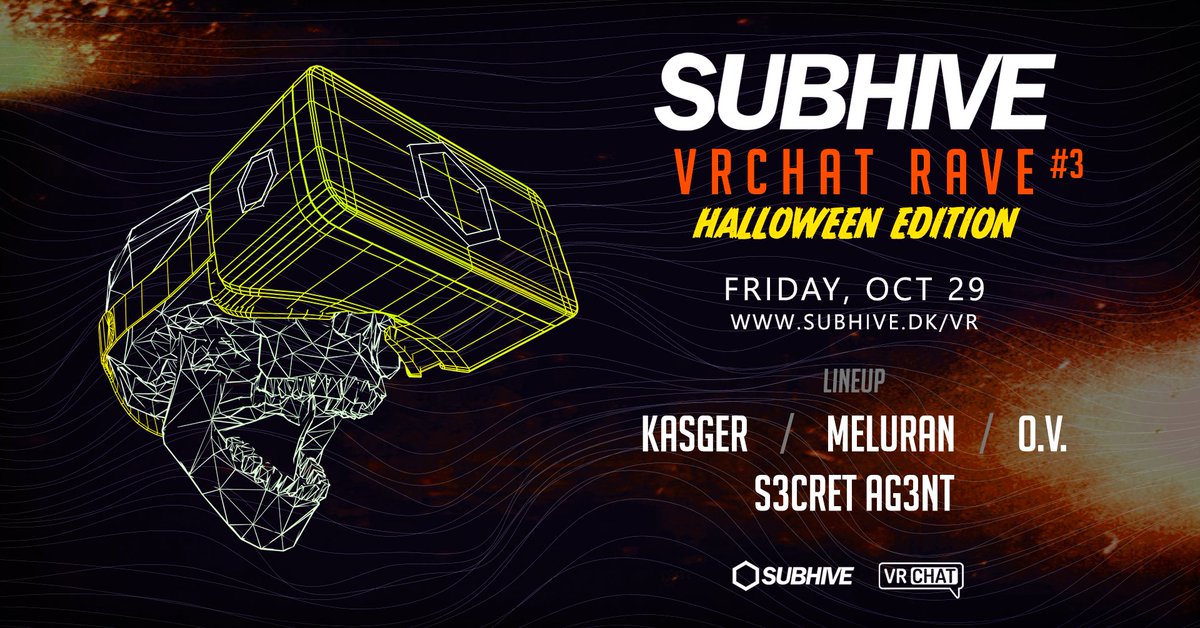 Kasger's tweet photo. Playing a VRChat halloween rave tomorrow🎃 https://t.co/kIpqB25zaI