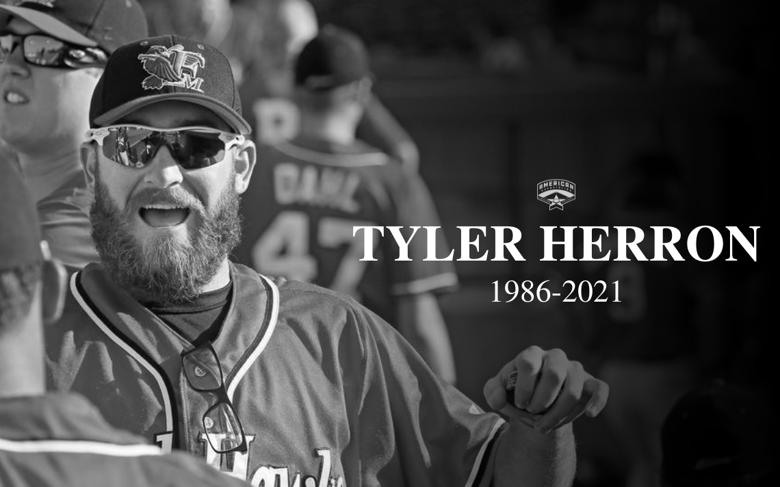 We are saddened to hear the news of Tyler Herron's passing. 

Tyler played 7 seasons in the AAPB, including time with Fargo-Moorhead, Lincoln, Winnipeg, and Sioux Falls. 

Our condolences and thoughts are with Tyler's family at this time.