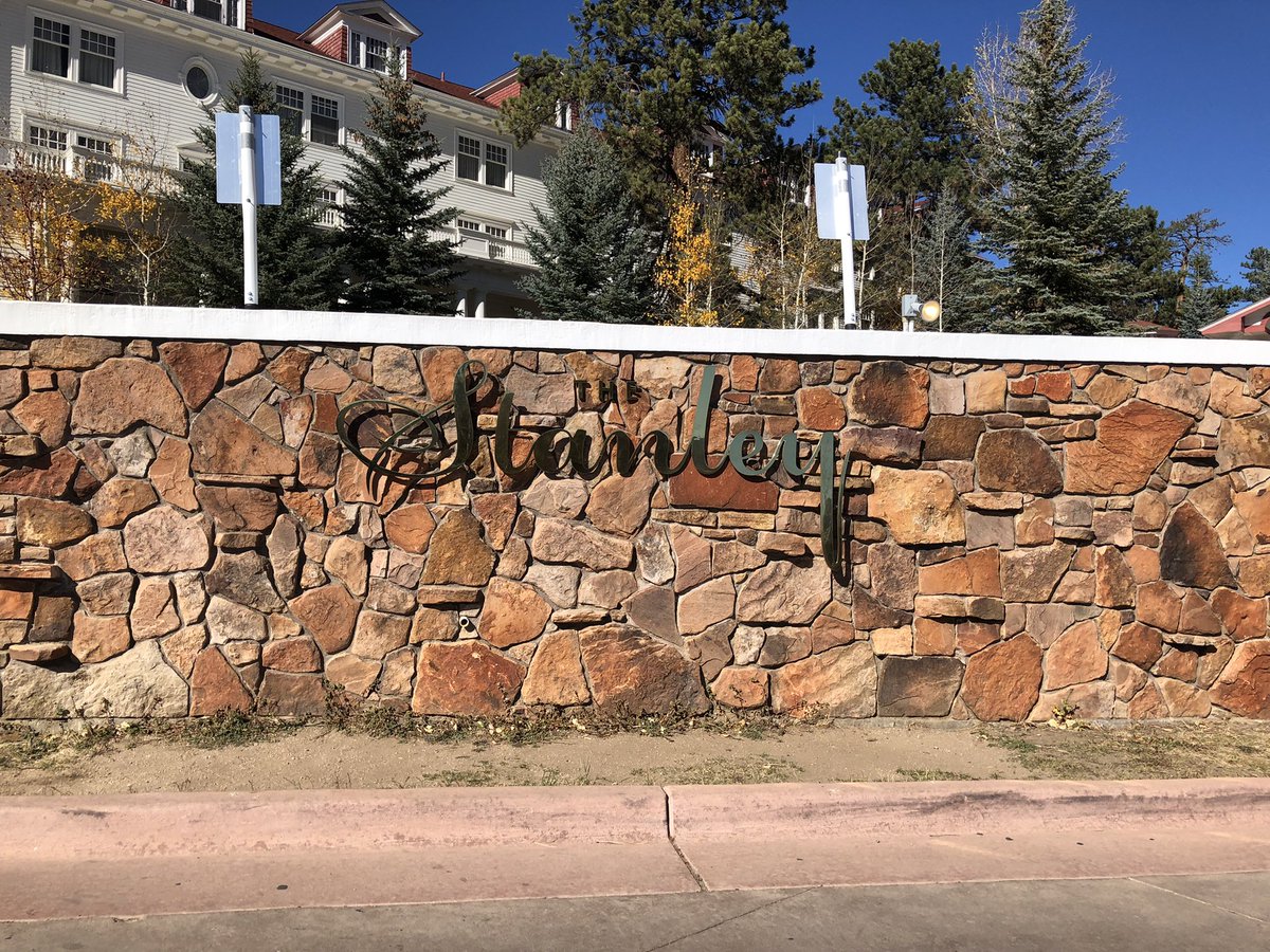 WhataWhich's tweet photo. Our pre-Halloween visit to The Stanley Hotel. Redrum. https://t.co/oGbY3NV2IL