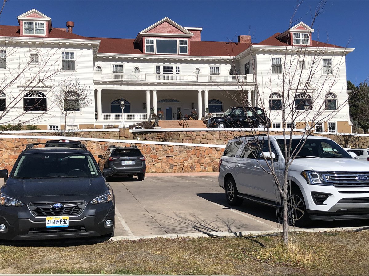 WhataWhich's tweet photo. Our pre-Halloween visit to The Stanley Hotel. Redrum. https://t.co/oGbY3NV2IL