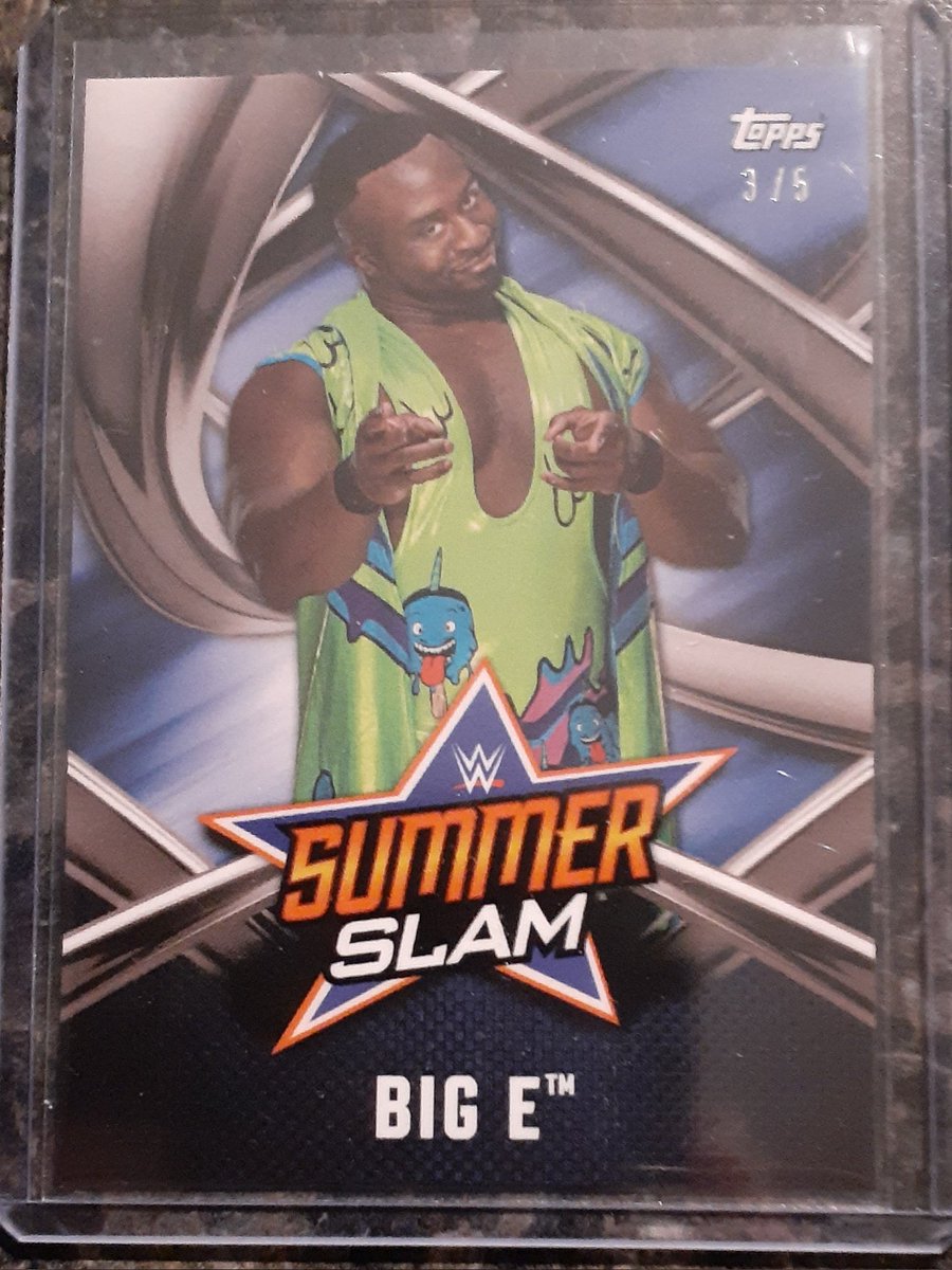 KennyX98569963's tweet photo. @CardPurchaser #wrestlingtradi2 #WrestlingCommunity #paniniamerica #ToppsNOW Going to miss topps now WWE, when panini takes over. So many hidden gems like this one #BigEWWE https://t.co/Du3kNcL5Kz
