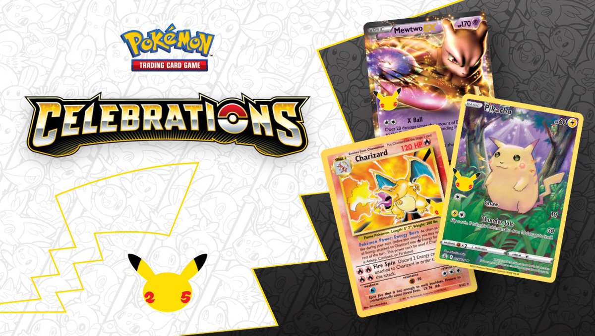 Links to pages to check for #Pokemon Celebrations drops. Keeping this pinned for your convenience! 🙌

Amazon: 
amzn.to/3mm9VkL

GameStop: 
bit.ly/3GwKuoL

Best Buy: 
bestbuy.7tiv.net/ZdBzRq

Walmart: 
bit.ly/3EkHmKK
