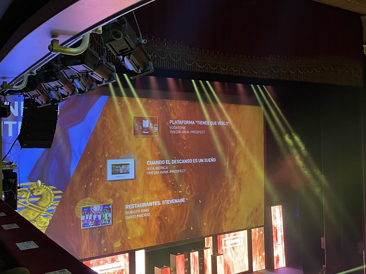 pablovazquezc's tweet photo. Nuevo Premio Eficacia y ya van unos cuantos! Oro con  @tienesqueverlo en Branded content con @vodafone  y @wink.  Felices de haber ayudado en @collaborabrands. Y que  siga ! https://t.co/eAnr0AYq5R
