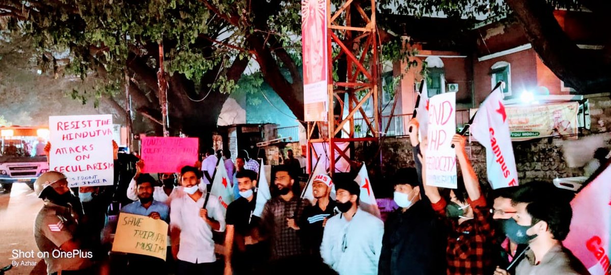Mueen_mgd's tweet photo. Its time to unite & Show Collective Resistance against the Sangh parivaar genocidal terrorist Attacks on Muslims which are increasing day by day across the Nation. We need to uphold the Constitution & expell these goons from our Democratic Nation.
#SaveTripuraMuslims #ResistRSS https://t.co/BHYSaC12xV