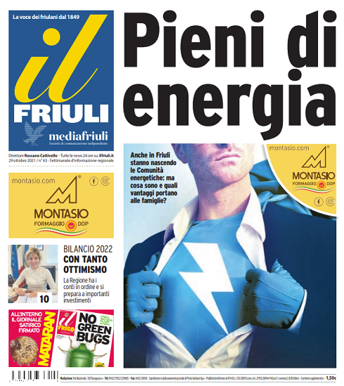 IlFriuli's tweet photo. #IlFriuli in #edicola, venerdì 29
📌 Comunità energetiche anche in #Friuli
📌 Bilancio 2022 nel segno dell’ottimismo
📌 #Pandemia e affetti, la crisi delle coppie
📌 Tornare a splendere dopo un tumore al seno
📌 Cosa fare nel fine settimana in #Fvg
https://t.co/0bIkP9wxqD https://t.co/cH8IaJ16gL