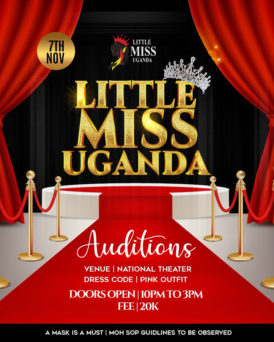 little miss Uganda we are back big and better..
are 3 to 13years 
A proud Ugandan and can Express herself in Uganda. Do say I didn't tell you 

WhatsApp 0756801550 / 0770685796 for more inquires 
#NBSUpdates #kids #littleleadres #latomilk