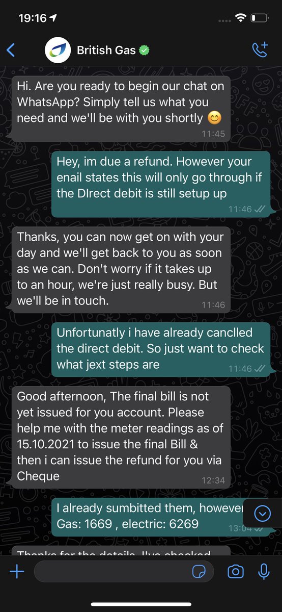 Theodonal's tweet photo. @BritishGasHelp this is absolutely the best customer service. Ever. Thank you. https://t.co/gNeUYRd0e4