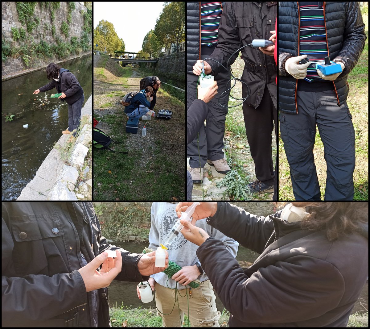 Dstunifi's tweet photo. I nostri studenti magistrali apprendono e sperimentano sul campo le tecniche di campionamento e di analisi in situ di acque superficiali!
#campionamentoacque #Mugnone
#dst #dstunifi #geologiaunifi #UNIFI https://t.co/BaPuqIVKUZ