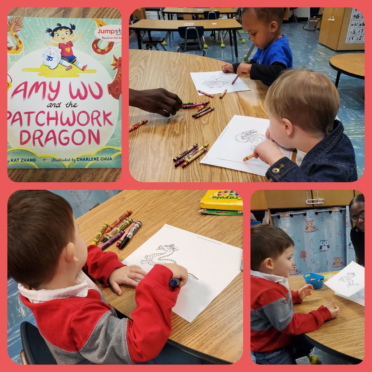 mandi_dial's tweet photo. We created our own dragons to go along with our story for Read for the Record @WCE_HCS! @Tamikaknighton @erinsears79 @ShandraSupports #ReadfortheRecordHCS #PreschoolLearningHCS https://t.co/IwhfD9AziX