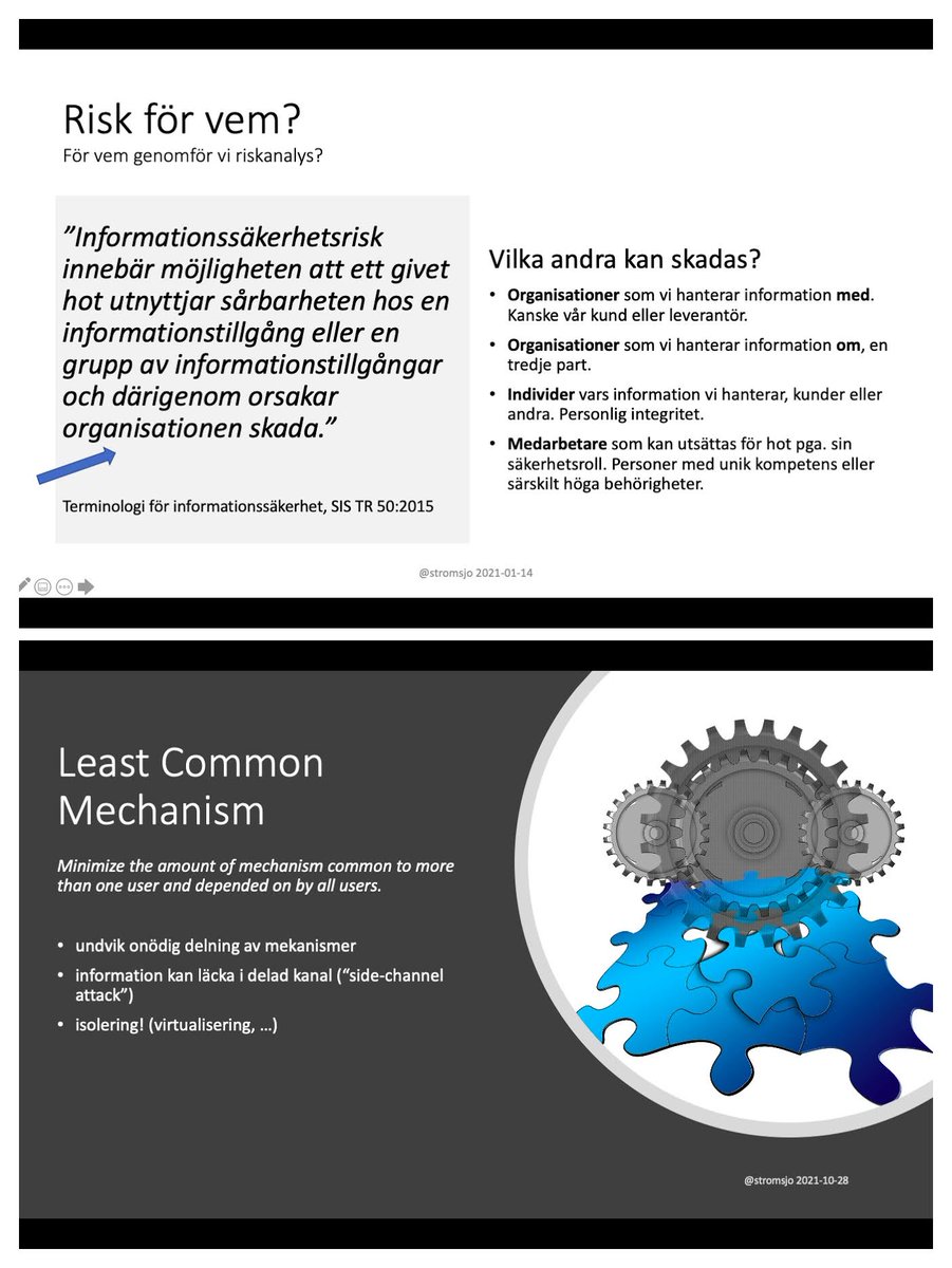 privileged to meet with <a href="/dfkompetens/">DF Kompetens</a> IT Architects once more, as part of their certification. we talked principles, mechanisms and a bit of ethics. #gnite