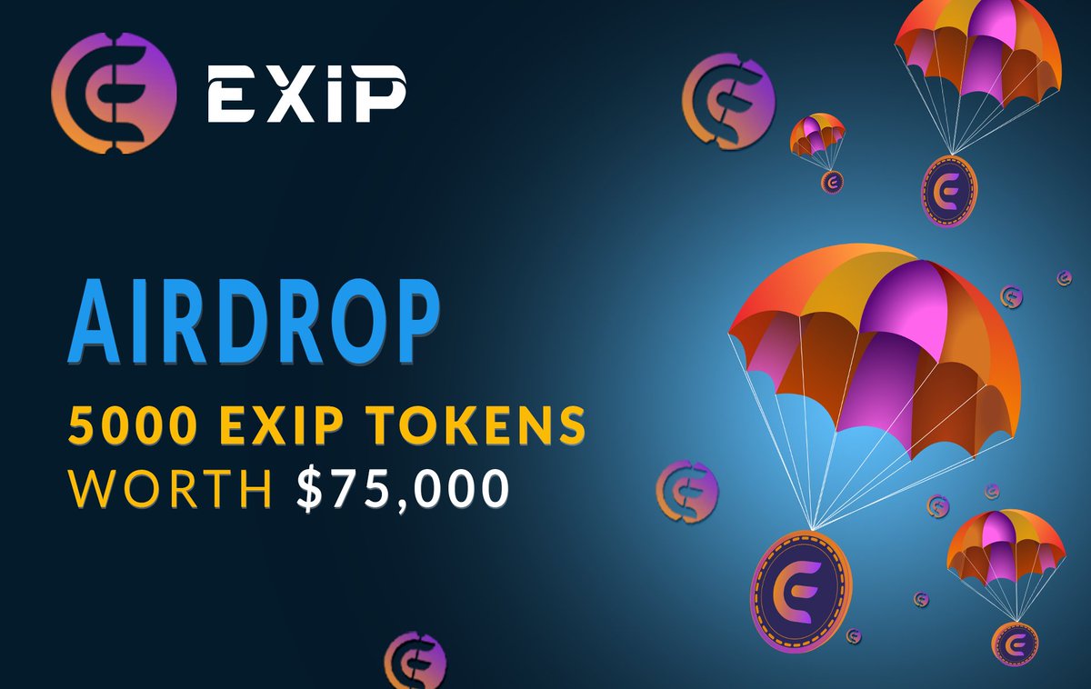 ExipOfficial's tweet image. #EXIP Airdrop is Live!
5000 EXIP airdrop prizepool will be distributed among our loyal community of followers. Take part in the biggest event of 2021&amp;gt;&amp;gt;&amp;gt; bit.ly/3vUwaBt
 $EXIP #crypto #cryptocurrency #BSC #NFT #agnostic #blockchain #BEP20 #sweepstake #altcoin @ViralSweep