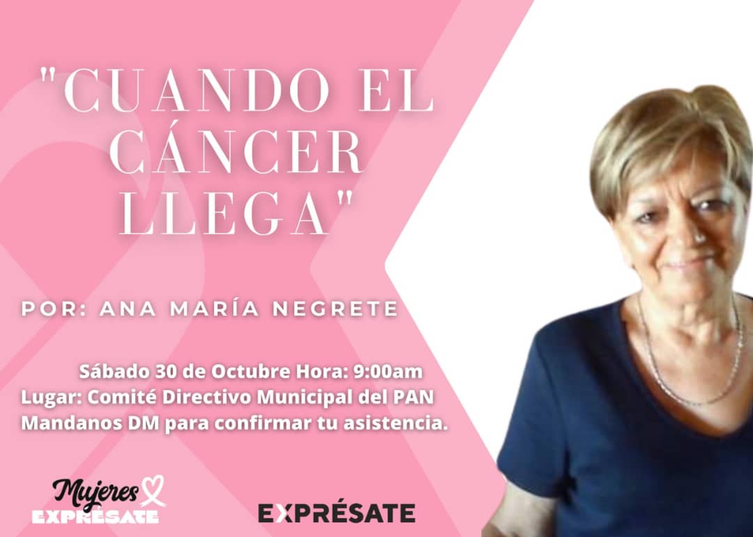 ExpresateCuu's tweet photo. Faltan 2 días para nuestro evento "Juntas Contra el Cáncer" y queremos presentarte a nuestras dos invitadas, las cuales nos platicaran temas que estamos seguros tendrán un impacto en tu vida, ¡no te lo puedes perder, te esperamos!
Comunícate con nosotros para confirmar asistencia https://t.co/P3HtPOAv13