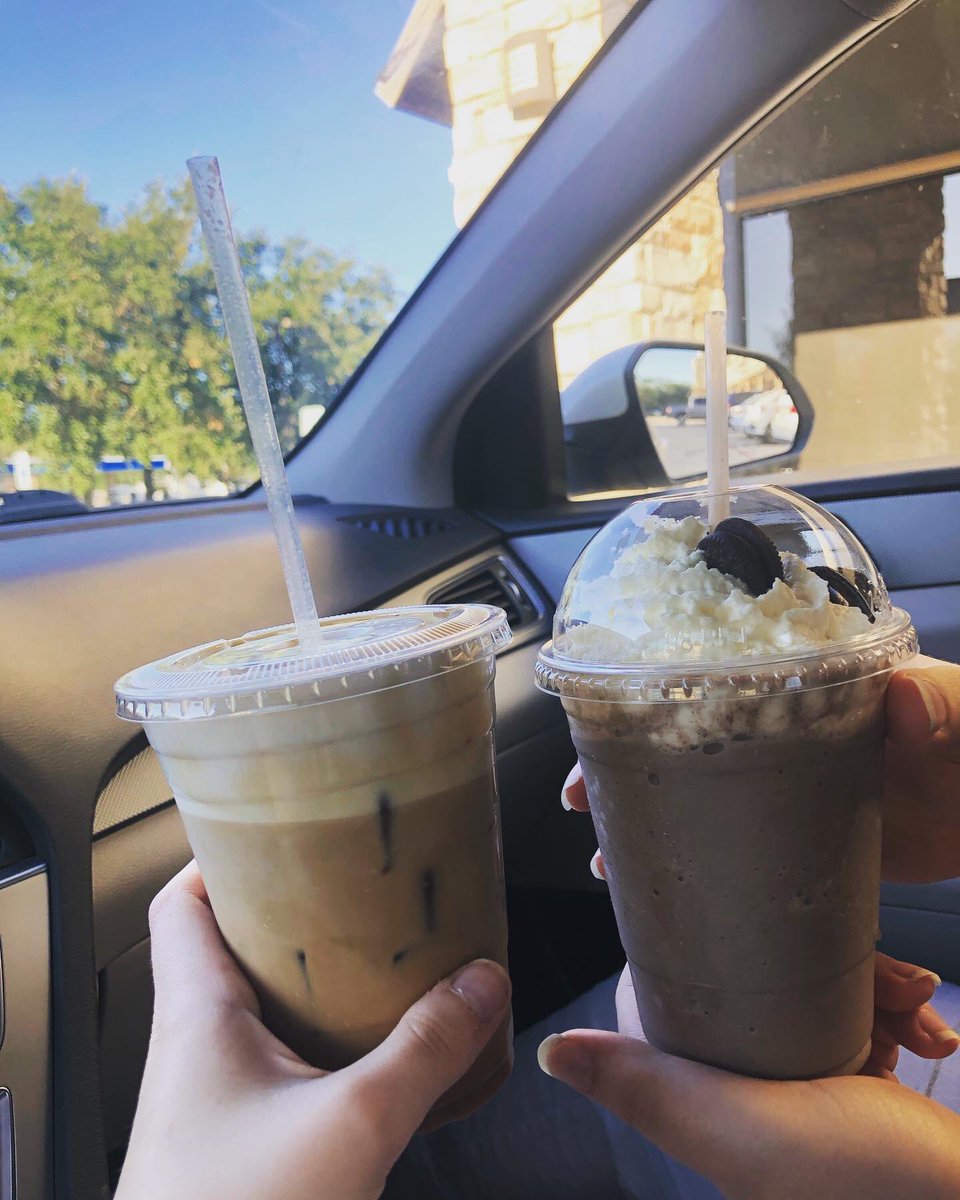 TimeWarpedCast's tweet photo. A couple of our cast members visited our friends at the Java Owl Coffee House (@java_owl) yesterday! They’ve always been supportive of our cast’s endeavors, and we love stopping by there for much needed caffeine and sweet treats ☕️🦉 #houston #htx #nassaubaytx #coffee #htxcoffee https://t.co/bHC0AVtCTJ