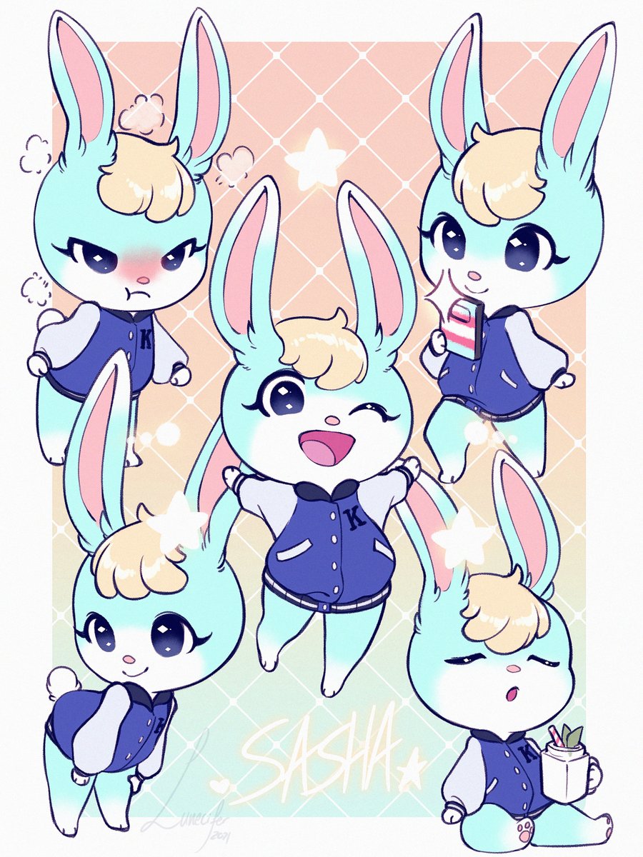 Looncifer's tweet photo. Sasha is WAY too cute!!! 💙✨
#ACNH https://t.co/AcpVV4zsU5