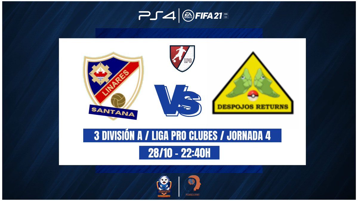 #MatchDay | Linares Santana

🏆| @LigaProClubes1 
🆚| <a href="/TokeTiki/">🍻El Rey🍻</a> 
🗓️| Jornada 3
⏱️| 22.10 CET

🏆| @LigaProClubes1 
🆚| @despojosreturns 
🗓️| Jornada 4
⏱️| 22.40 CET 

📺| twitch.tv/lsantana_esport

#UnaNuevaEra
